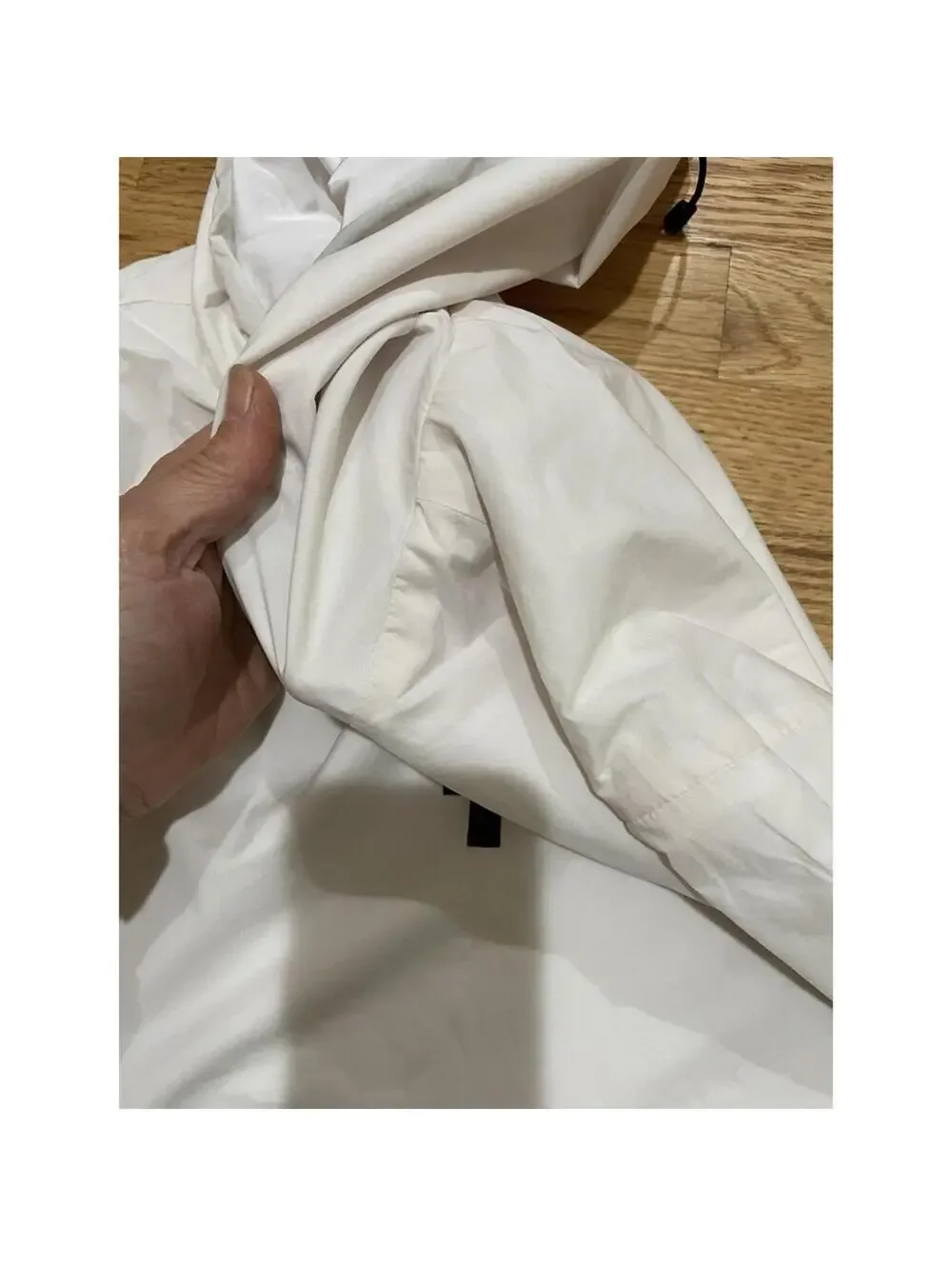 Youth Marcelo Burlon Cross Motive Lightweights White Hoodie Windbreaker M Medium